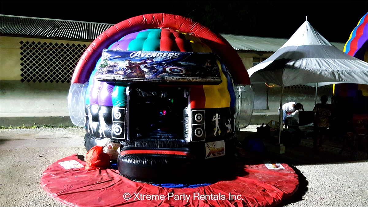 13ft x13ft Xtreme Mini Disco Dome Avengers Bouncy Castle & Party