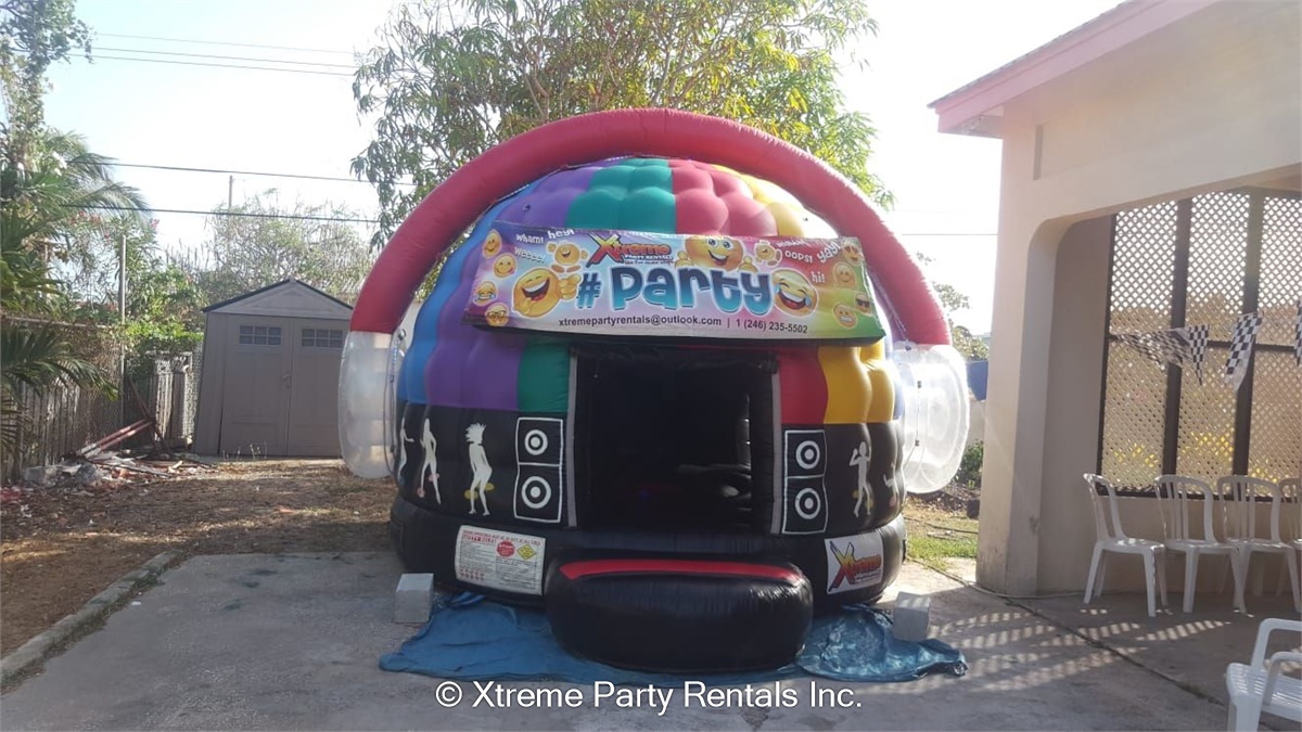 13ft x13ft Xtreme Mini Disco Dome Emoji Bouncy Castle & Party