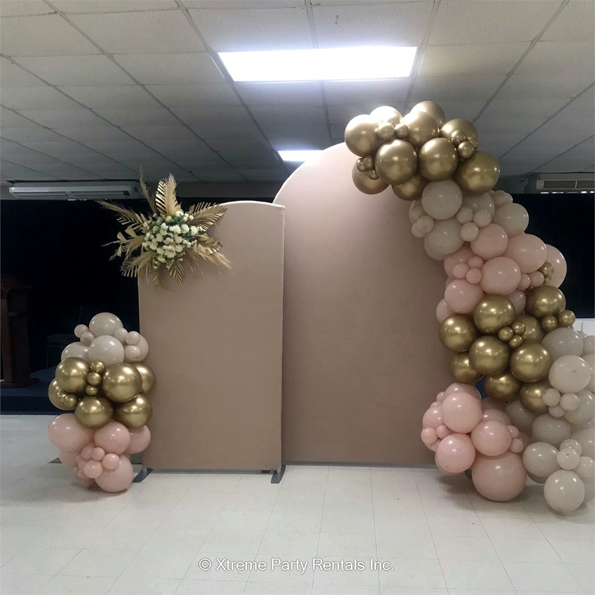 3ft x 6ft Arch Angle Backdrop - Nude - Bouncy Castle & Party Rentals in ...
