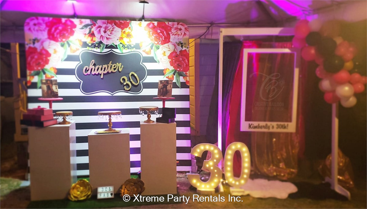 8ft x 8ft Kate Spade Inspired Backdrop Bouncy Castle & Party Rentals in Bridgetown, Barbados
