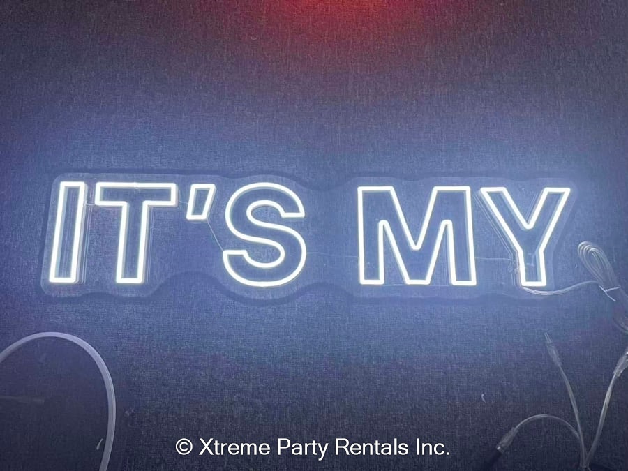 IT'S MY Neon Sign - Bouncy Castle & Party Rentals in Bridgetown ...